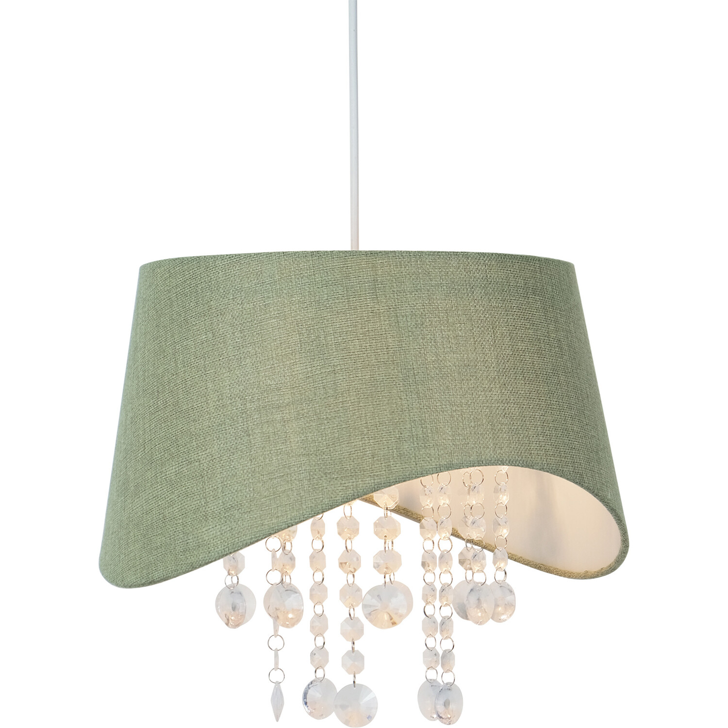 Sofia Droplet Pendant Green Image 2