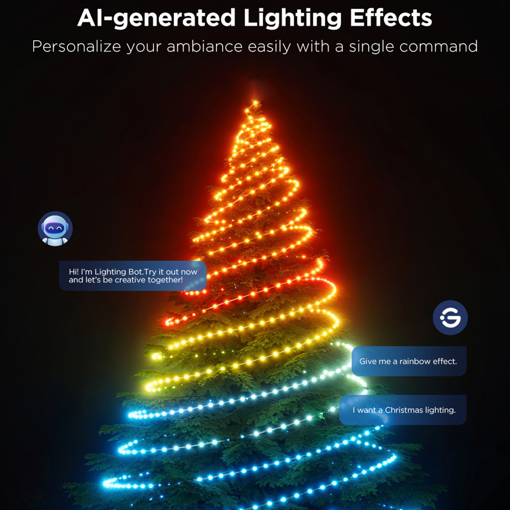 Govee RGBICW LED Smart Strip Light 20m Image 3