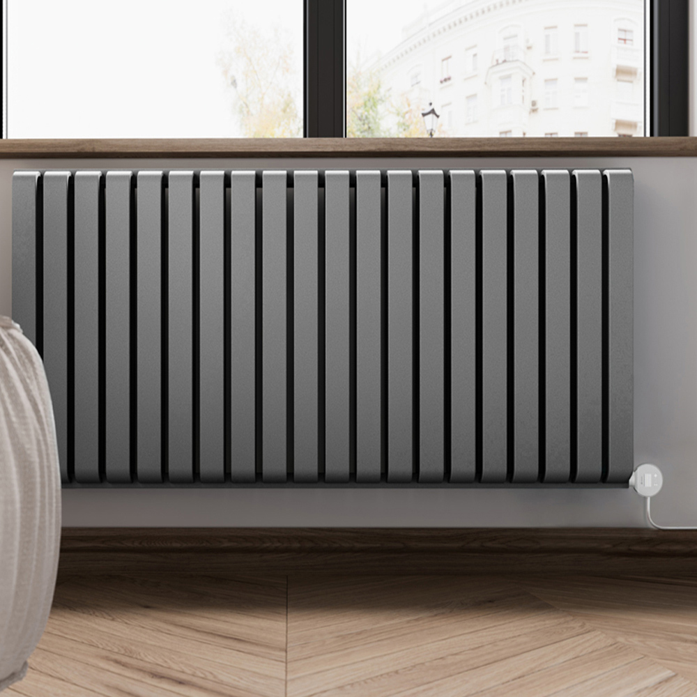 Terma Warp-Room E Wi-Fi Salt n Pepper Electric Radiator 1500W 630 x 1305mm Image 2