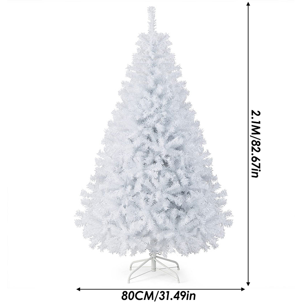 Living and Home Metal Base Snow-Flocked Artificial Christmas Tree 6.8ft Image 8