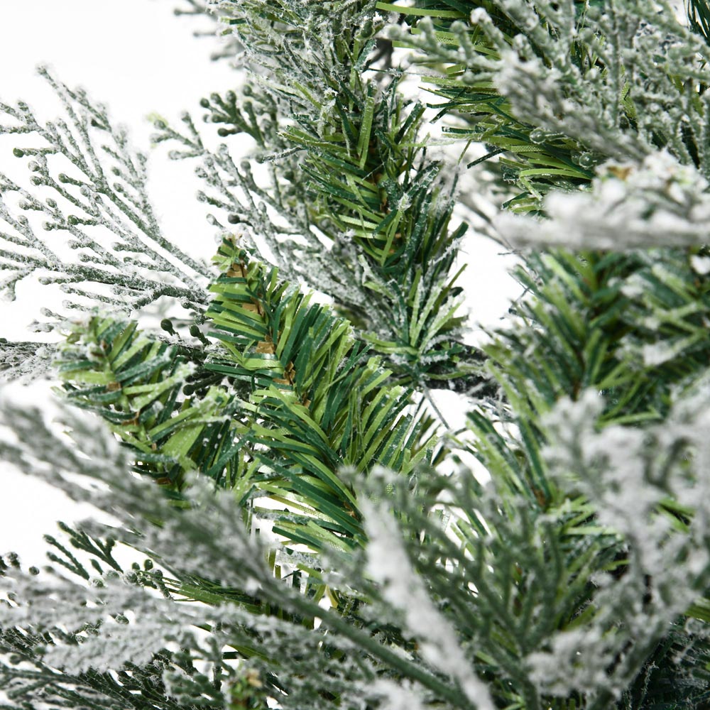 Everglow Pencil Snow Flocked Artificial Christmas Tree 7ft Image 3