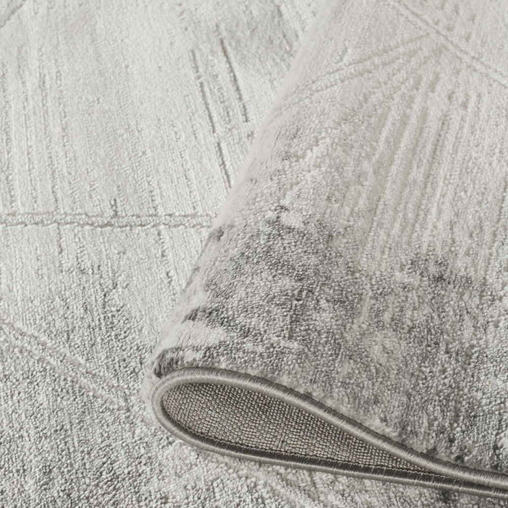 Desire Rugs Novu Mirage Grey Modern Abstract Geometric Metallic Rug 160 x 230cm Image 4