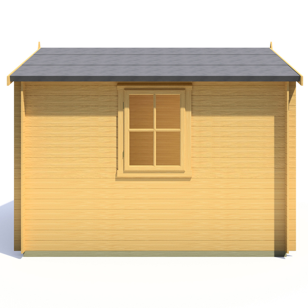 Shire Bradley 10 x 10ft Double Door Wooden Log Cabin Image 4