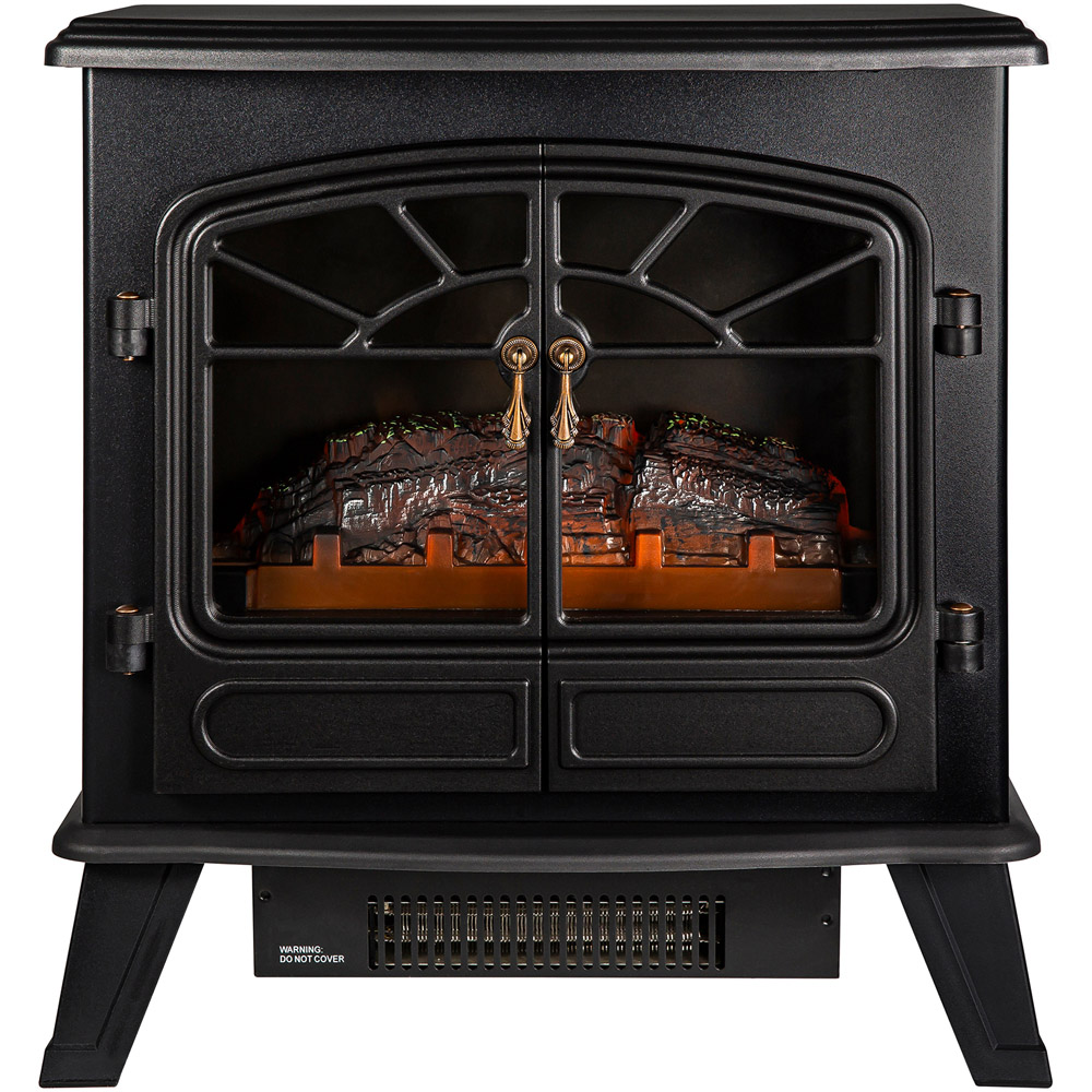 Russell Hobbs Black Electric Stove Fire 1.85KW Image 3