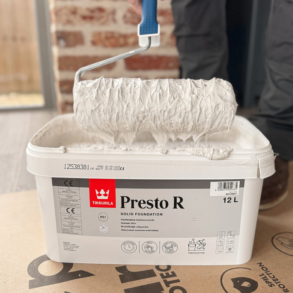 Tikkurila Presto R White Roll On Plaster Filler 12L Image 2