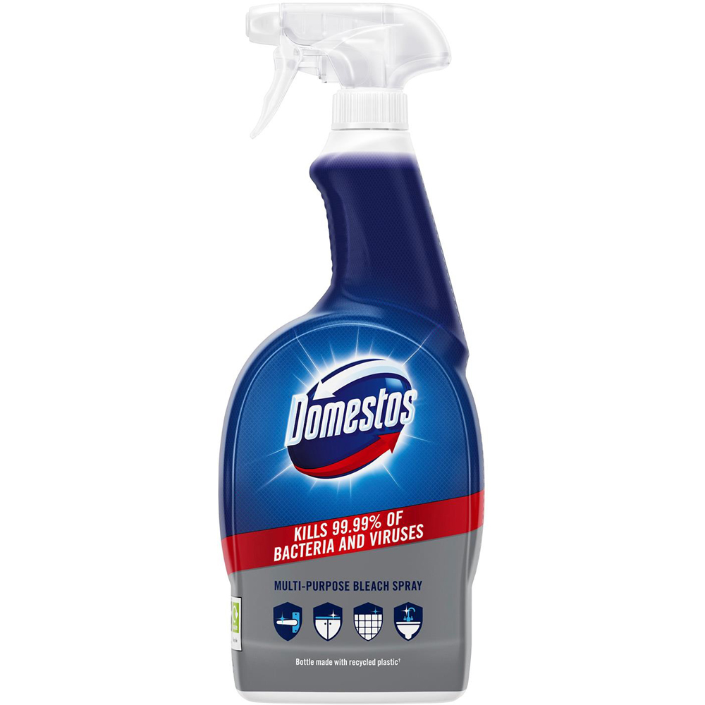 Domestos Multipurpose Bleach Surface Cleaner Disinfectant Spray 700ml 12 Pack Image 2