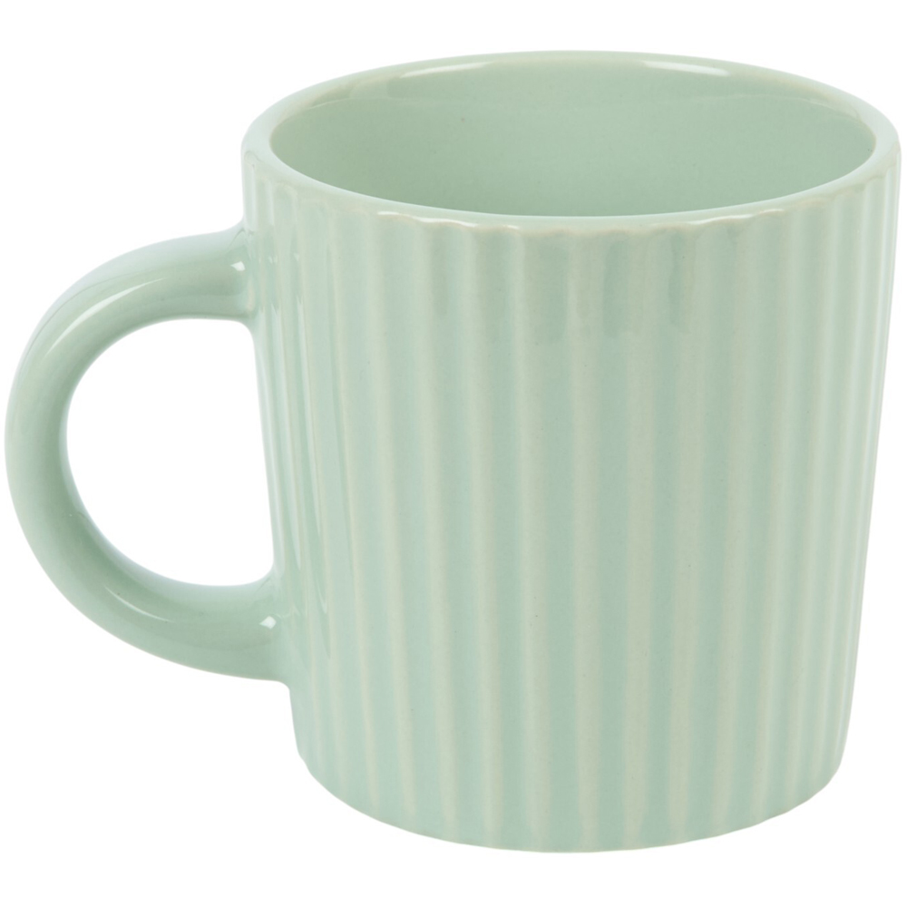 Pack of 4 Ribbed Neutral Mugs Image 3