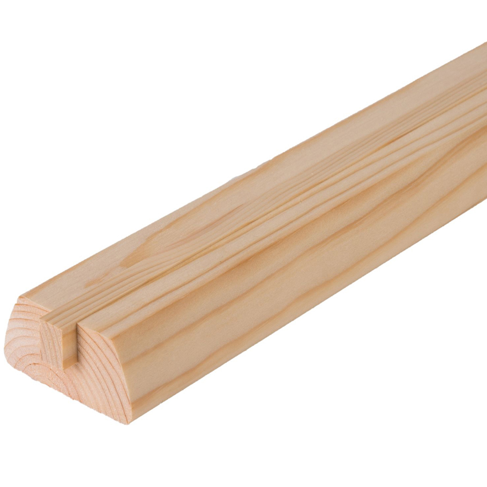 ​Blueprint Joinery Curved Pine Handrail and Base Rail Set for Glass Panel 4.2m Image 3