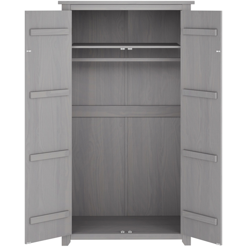 Havana 2 Door Grey Wardrobe Image 4