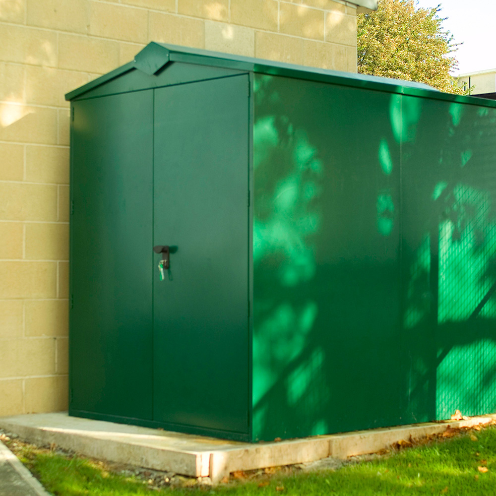 Asgard Centurion 5 x 7ft Double Door Cream High Security Apex Garden Shed Image 8