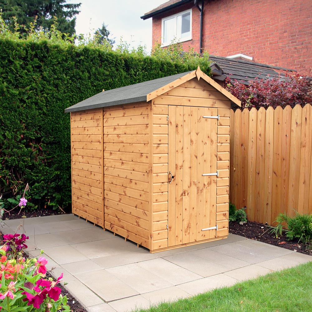 Empire Sheds 4 x 8ft Tongue and Groove Wooden Apex Garden Shed Image 1