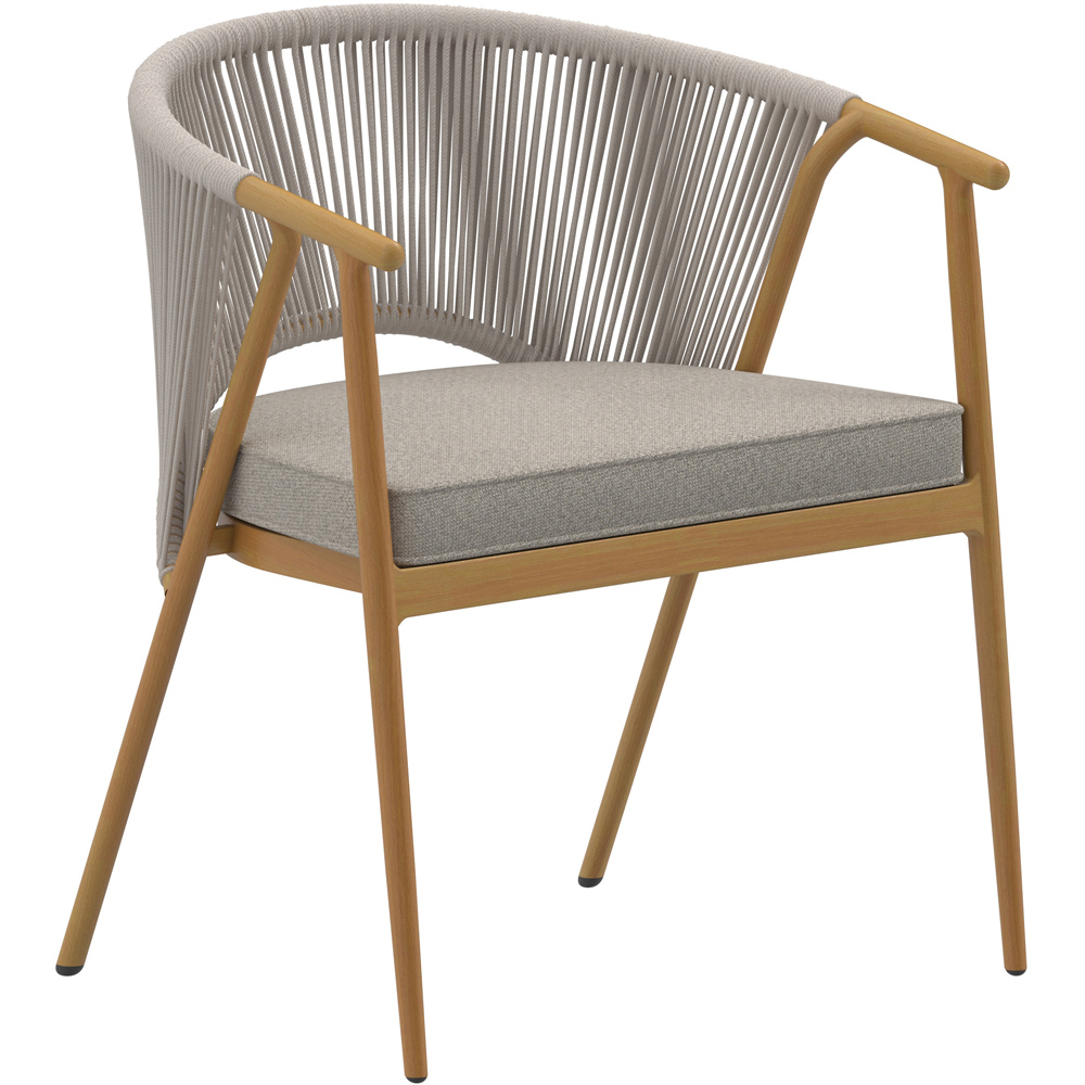 Charles Bentley Almada 4 Seater Rope Weave Garden Dining Set Image 3