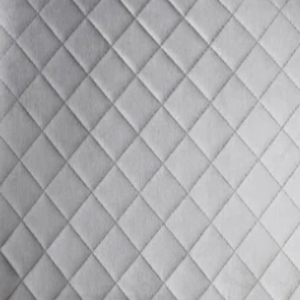 Lexi Set of 4 Light Grey Velvet Fabric Dining Chairs Image 5