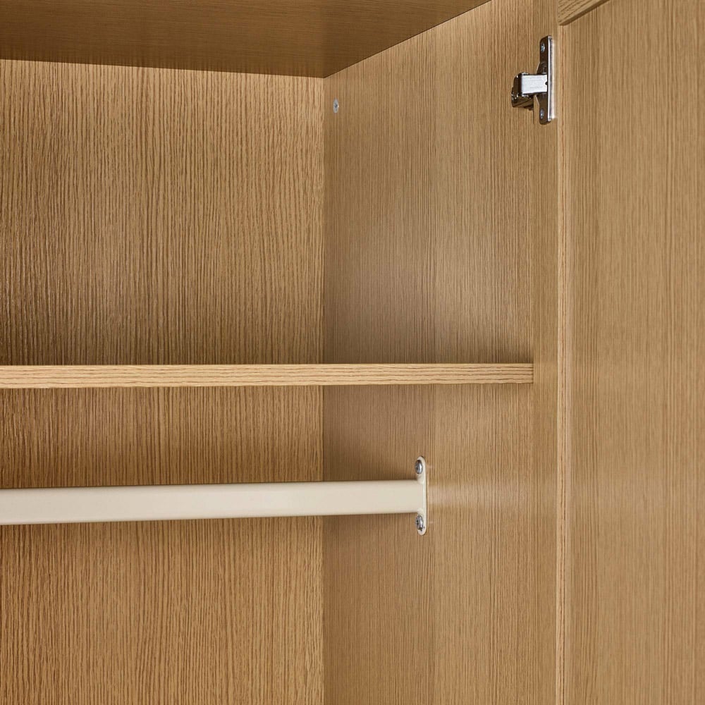 Julian Bowen Sia 2 Door Warm Wood Wardrobe Image 8