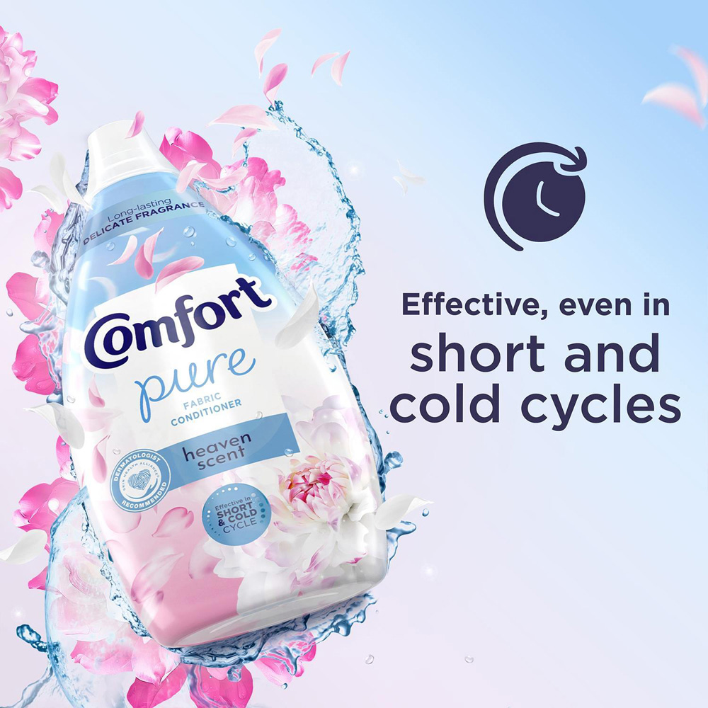 Comfort Pure Heaven Fabric Conditioner 64 Washes 960ml 6 Pack Image 8