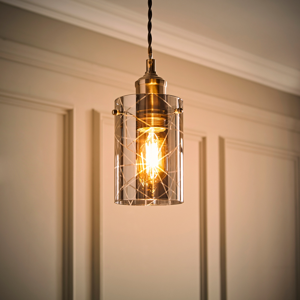ValueLights Elsie Smoked Glass Small Shade Image 6