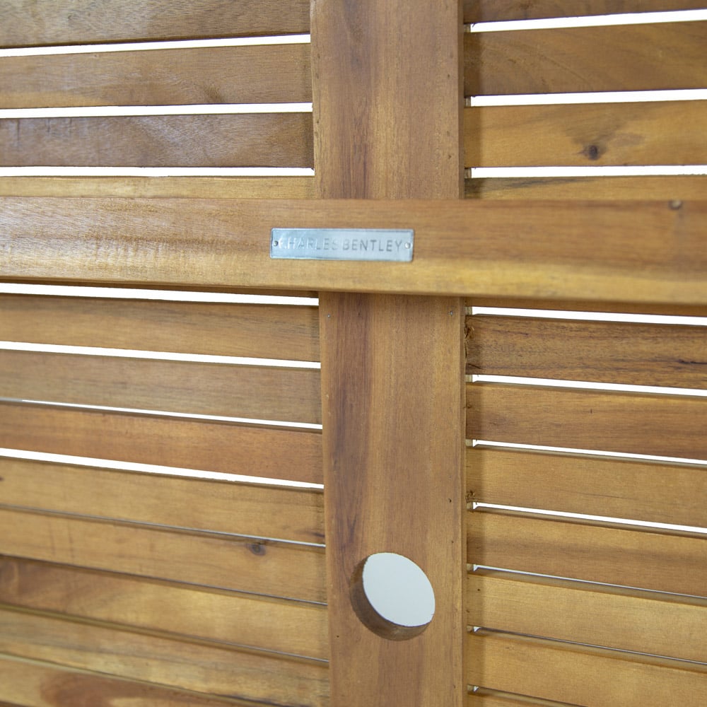 Charles Bentley Acacia 6 Seater Oval Dining Set Image 7