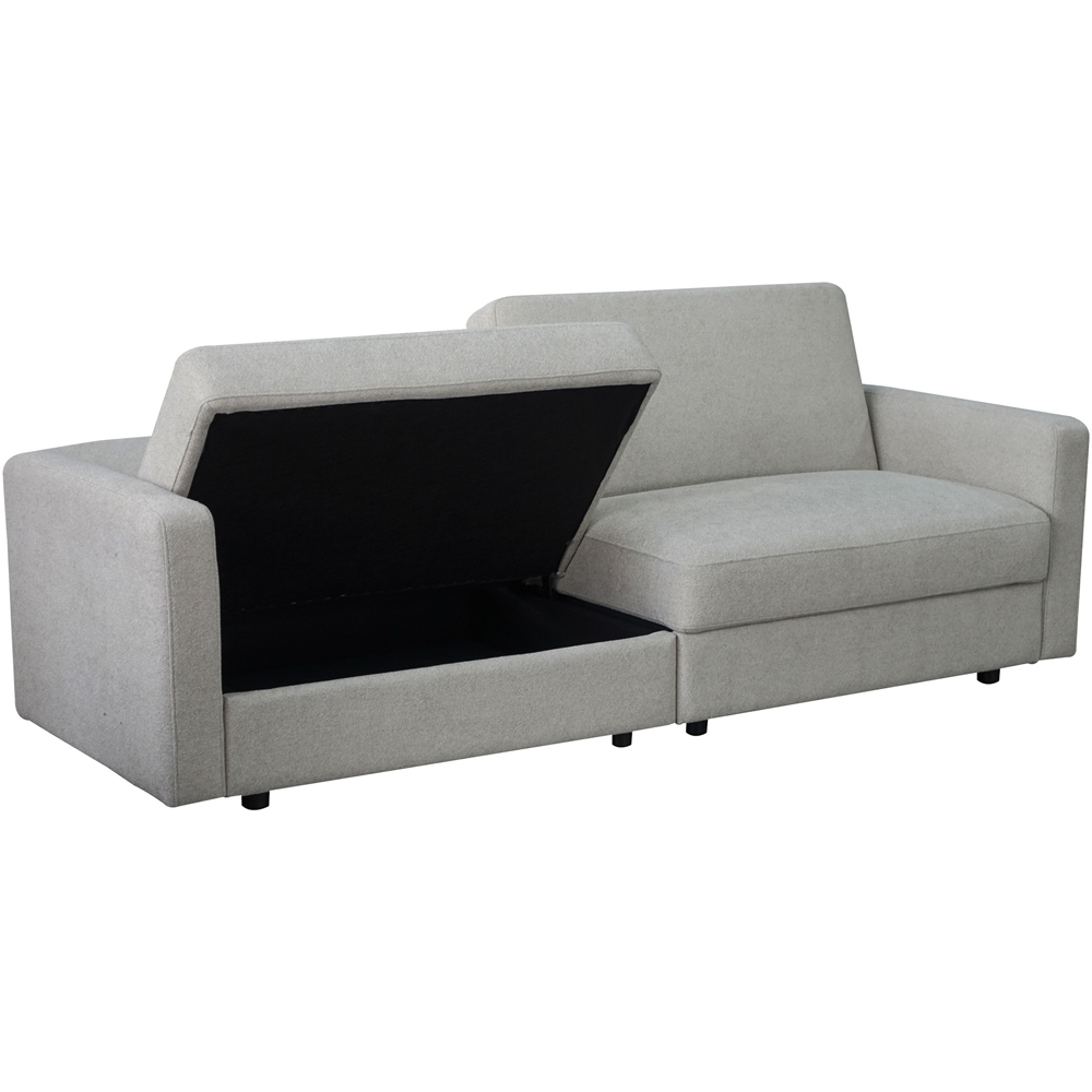 Aspire Vault 2 Seater Grey Sofa Bed with Dual Storage Image 5