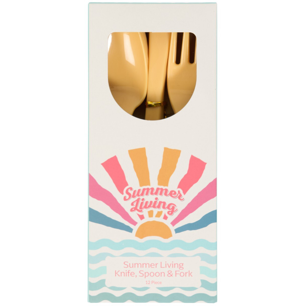 12 Piece Summer Living Knife Spoon and Fork Set Image 6