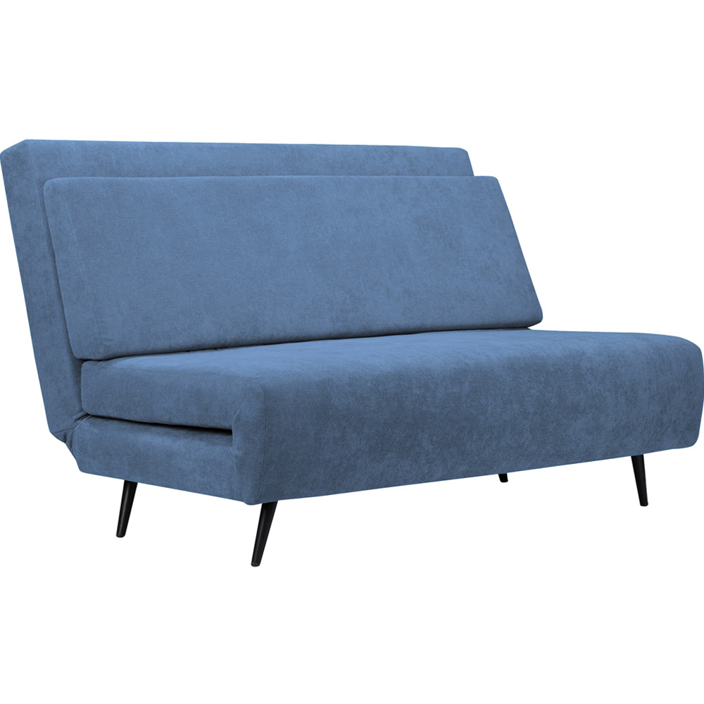 Loft24 Mallory 2 Seater Blue Linen Sofa Bed | Homebase
