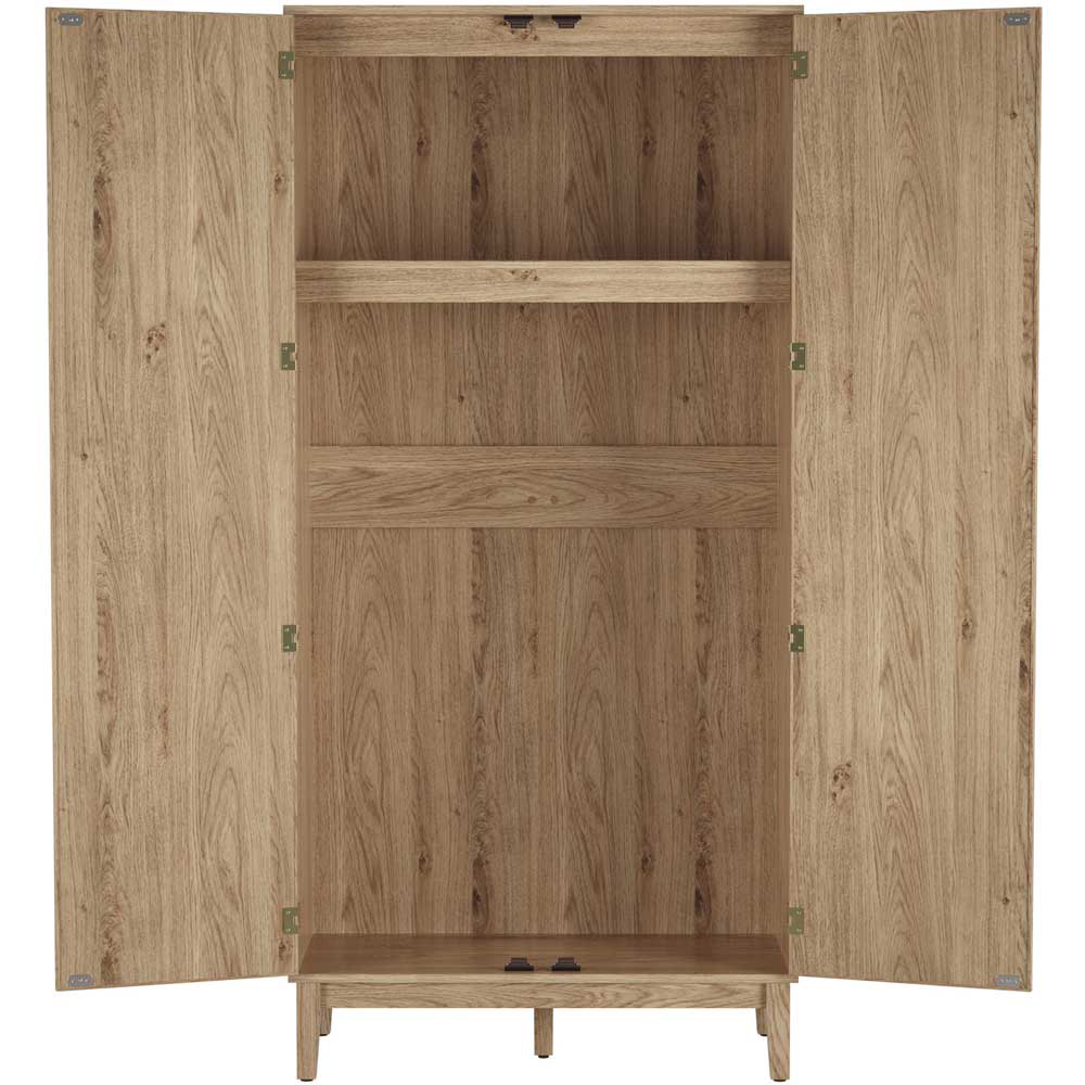 Bordeaux 2 Door Oak Effect Wardrobe Image 3