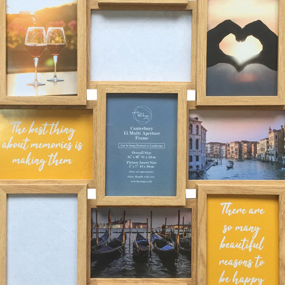 The Port. Co Gallery Canterbury Multi Aperture Photo Frame 5 x 7 inch Image 2
