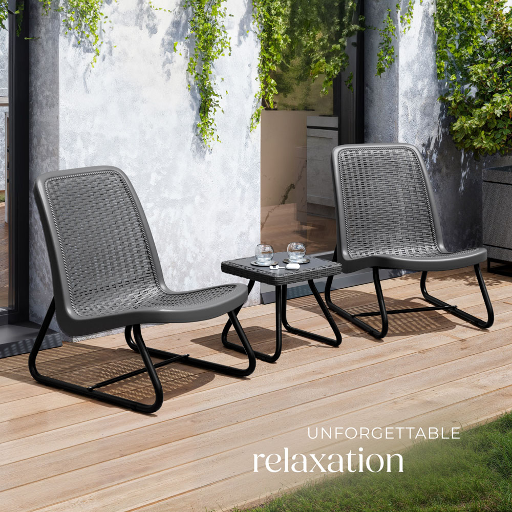 tectake Modica Rattan Look Bistro Set Image 8