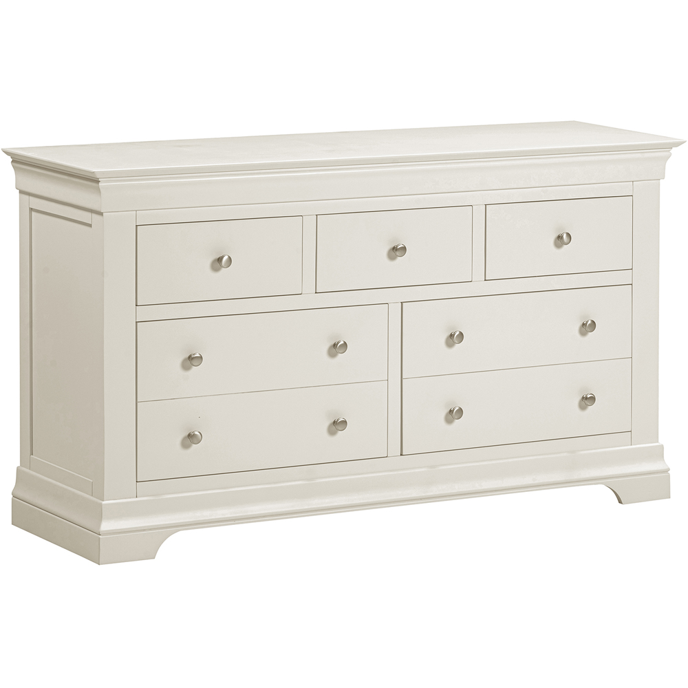 Seconique Bordeaux 5 Drawer Ivory Storage Chest Image 2
