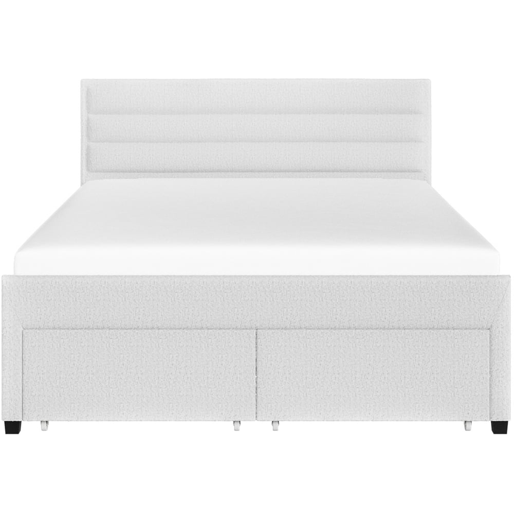 Flair Heybrook King Size Cream Boucle 4 Drawer Bed Image 3