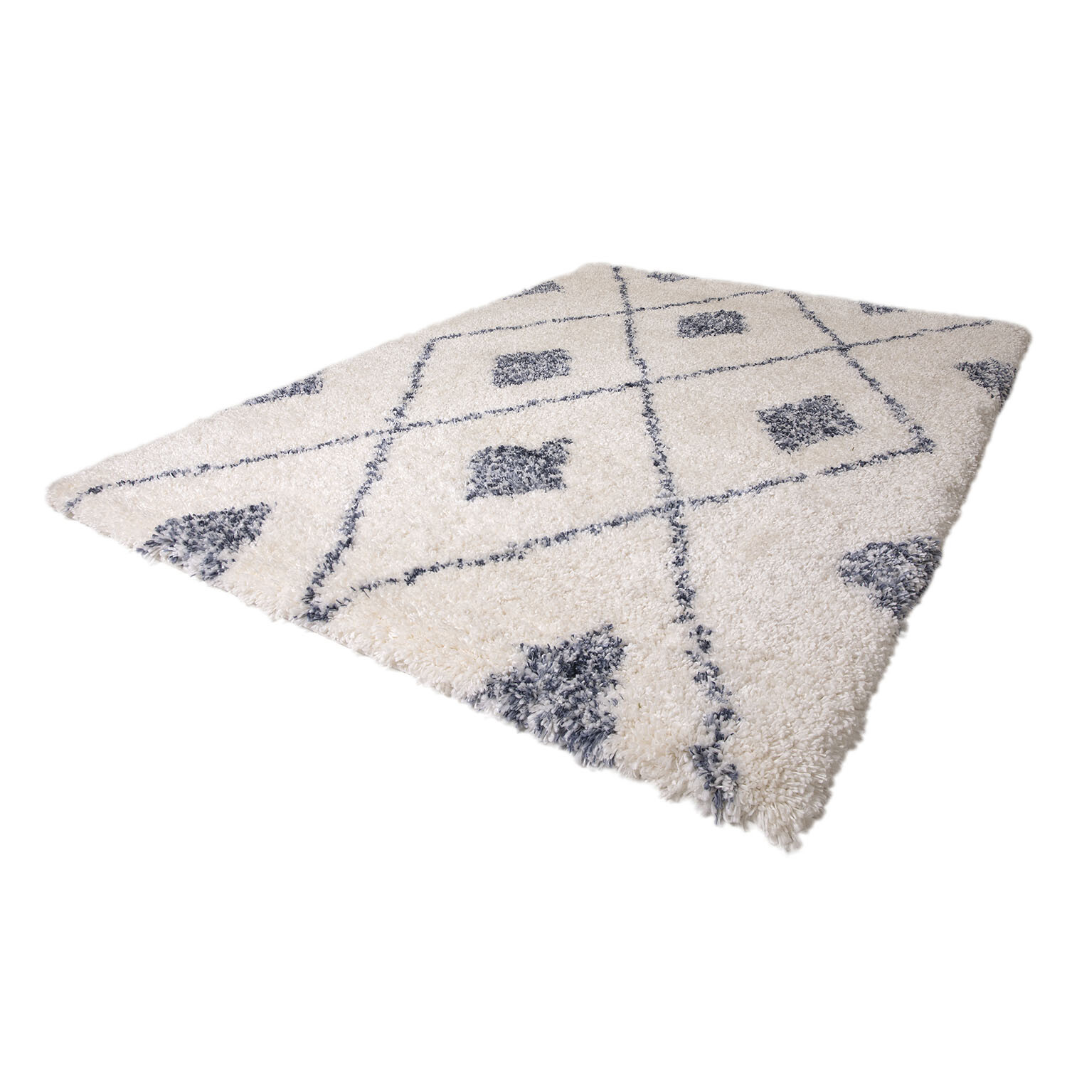 Alto Cream Diamond Rhombus Large Rug 66cm Image 4