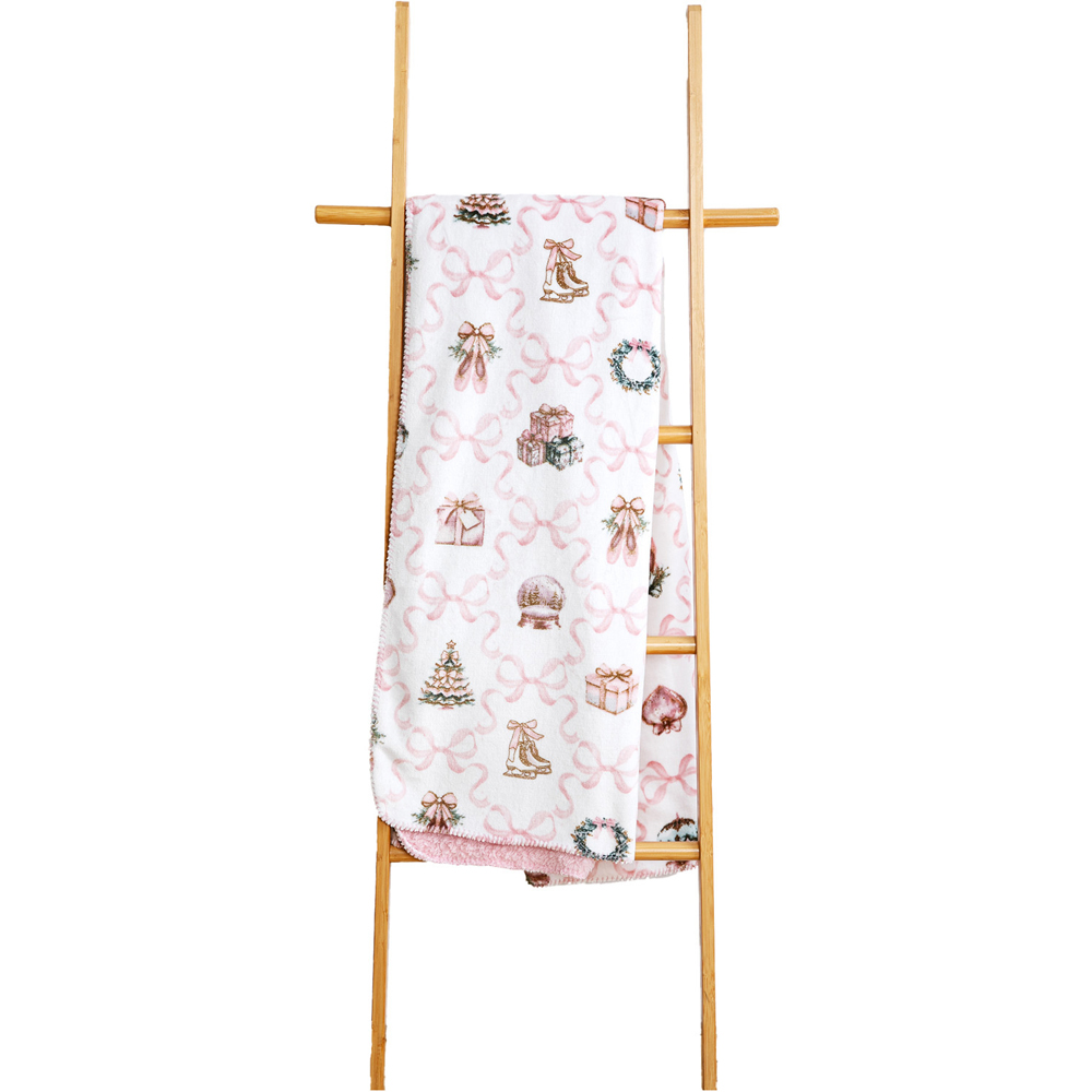 Christmas Charm Sherpa Throw Image 4