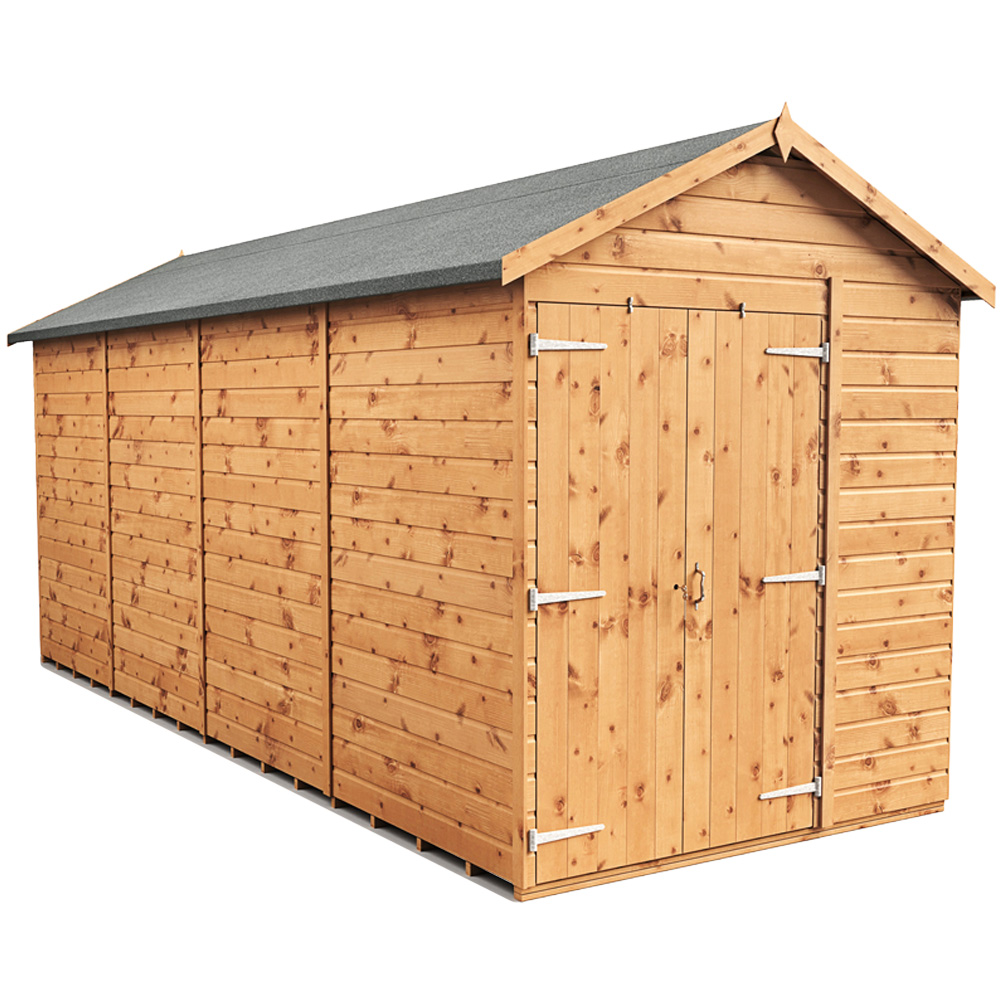 Empire Sheds 6 x 16ft Double Door Tongue and Groove Wooden Apex Garden Shed Image 1