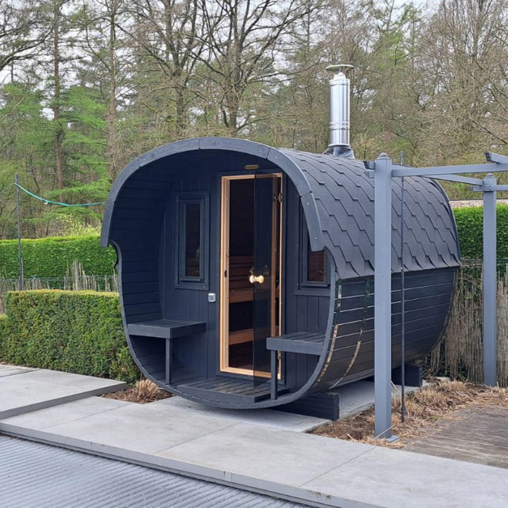 Stjarna Icon 292 Black Thermowood Outdoor Sauna 7.5 x 9.5ft Image 5