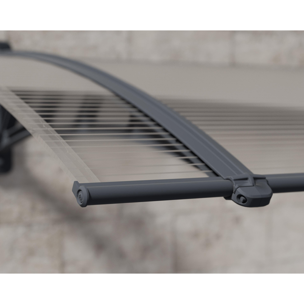 Palram Canopia Neo 1180 Grey Twinwall Door Canopy 1.2 x 0.75m Image 3