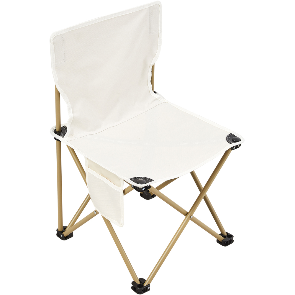 Living and Home 4 Seater Beige Portable Folding Camping Set Image 3