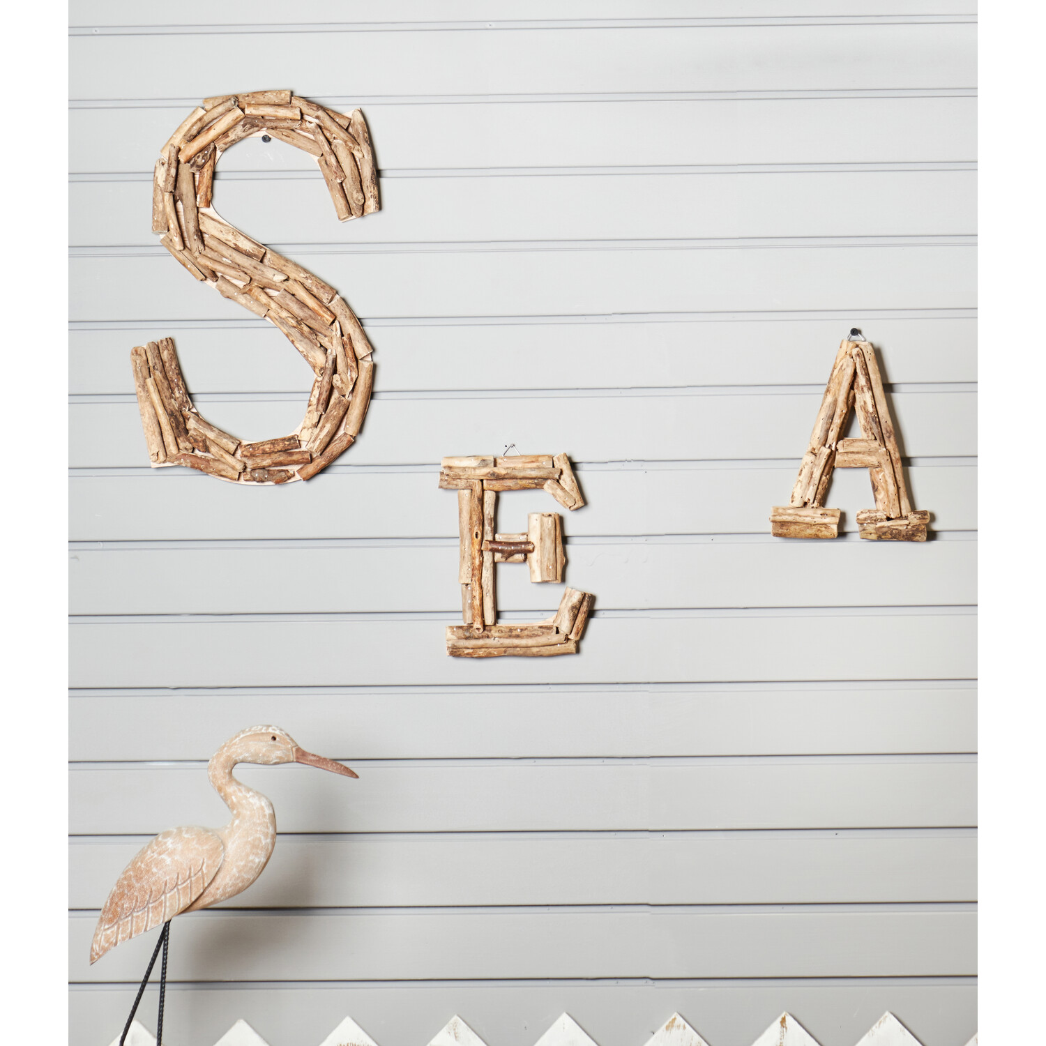 Driftwood Sea Wall Decor - Natural Image 5