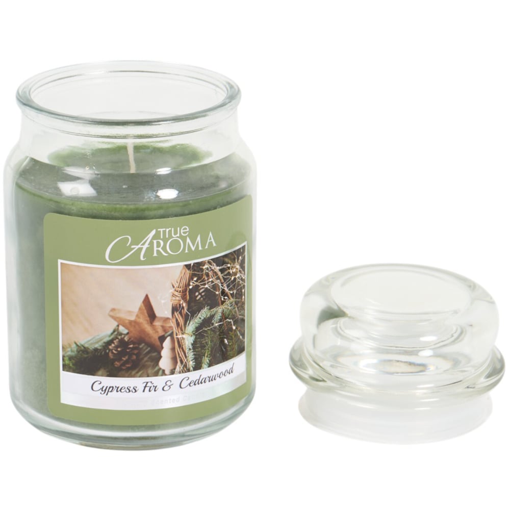 Cypress Fir and Cedarwood Large Mason Jar Candle Image 2