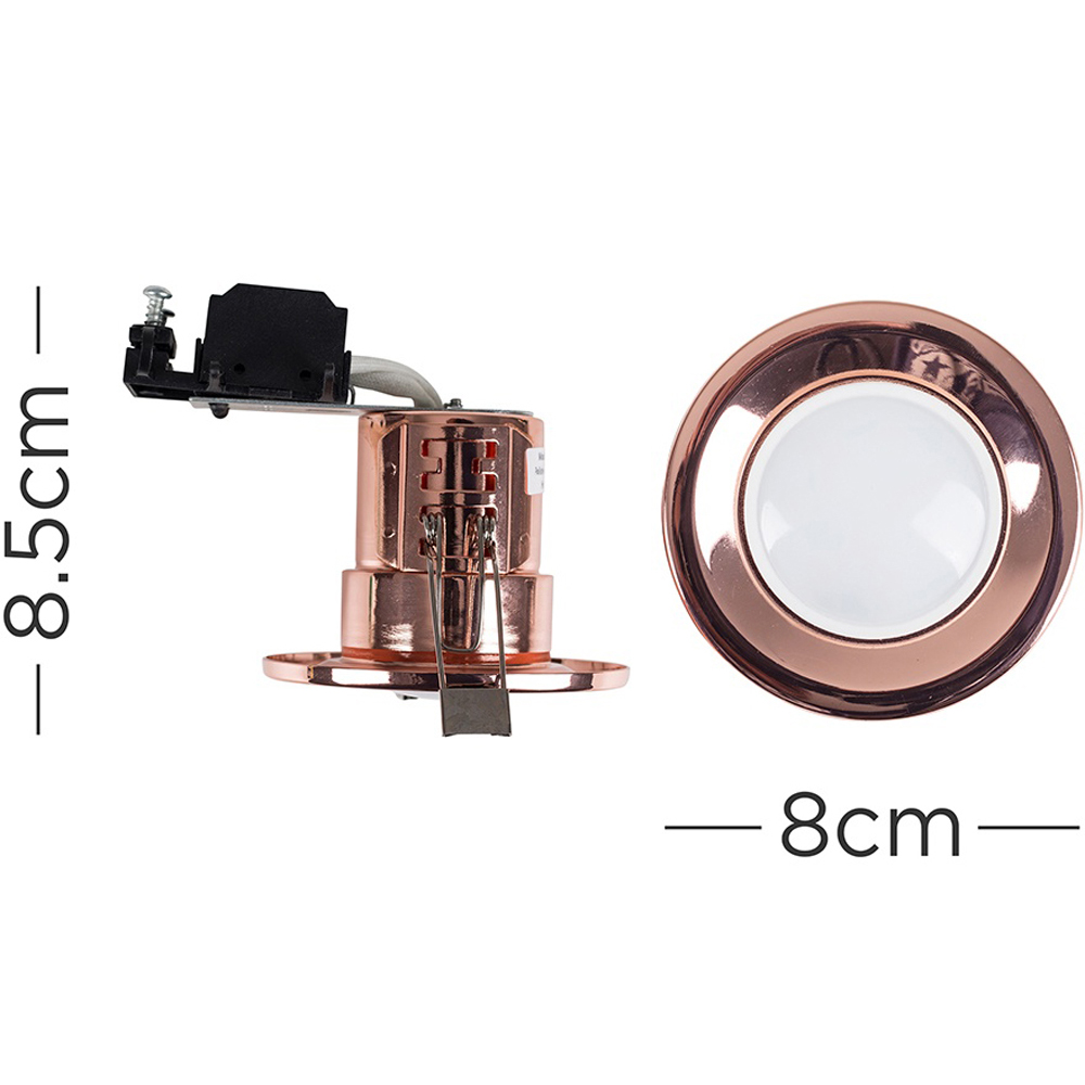 ValueLights Copper Warm White LED Ceiling Downlight 4 Pack Image 4