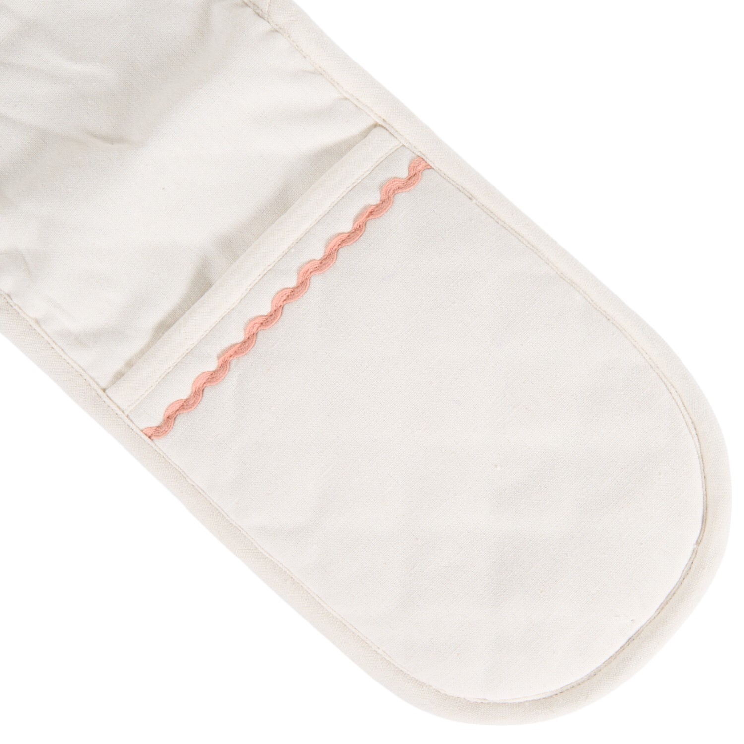 Scallop Double Oven Glove White Image 4
