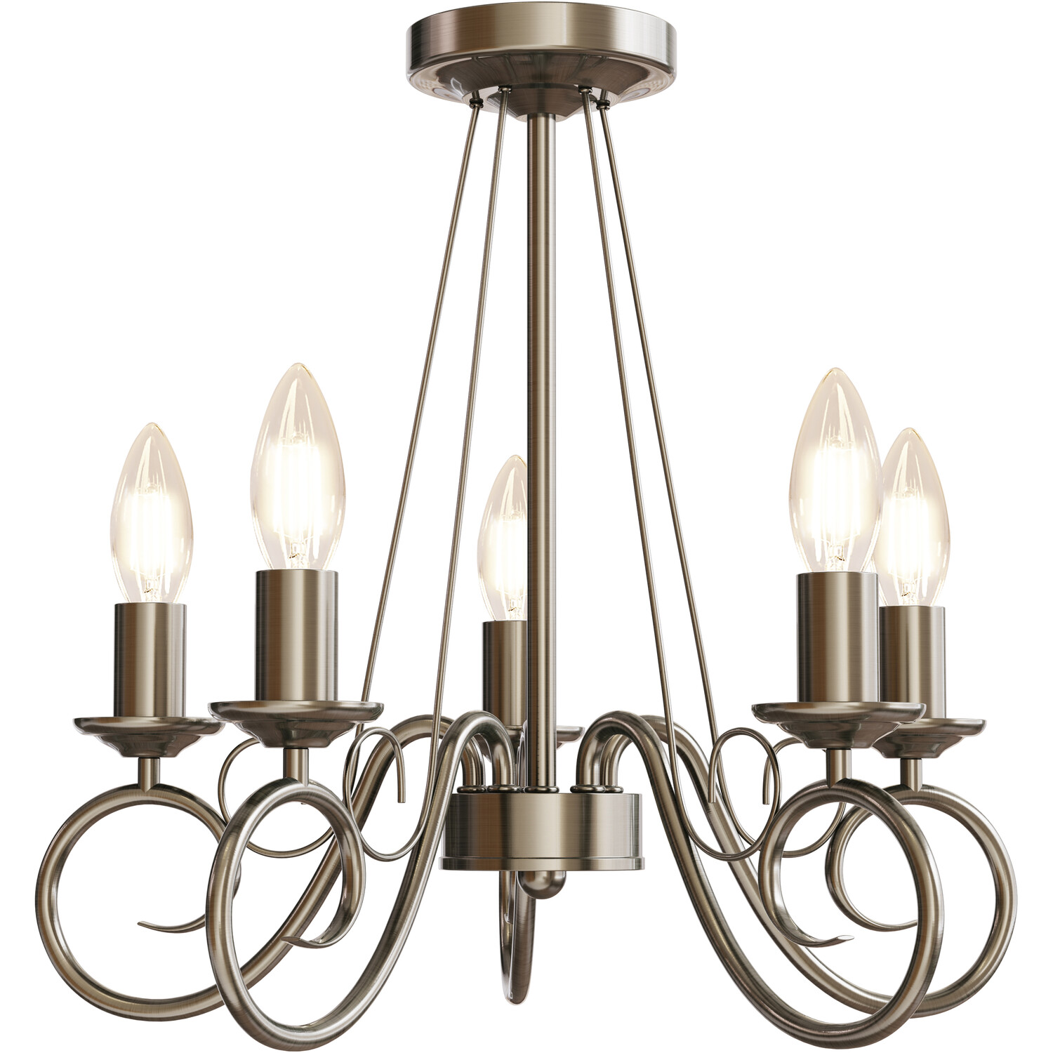 Antiqued Gold Ceiling Light Antique Gold Image 4