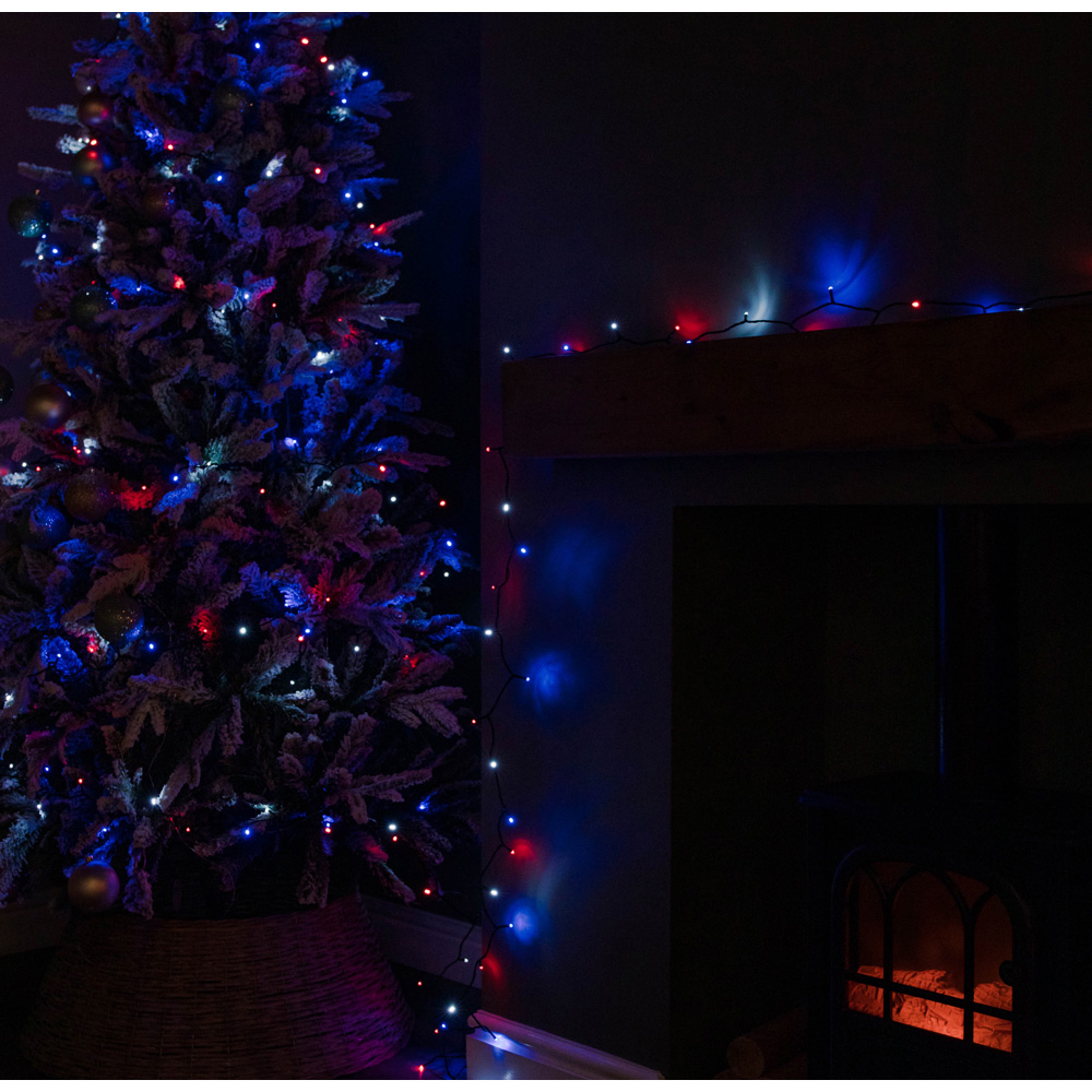 Samuel Alexander SupaBrights 720 Blue Red and White LED Multi-Function String Light 58m Image 3