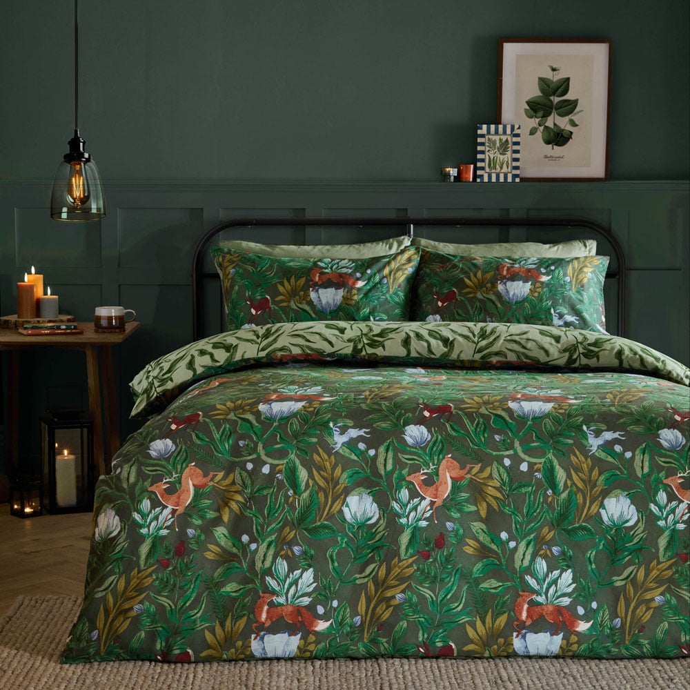 Furn King Size Into The Woods Printed Reversible Duvet Set Image 4