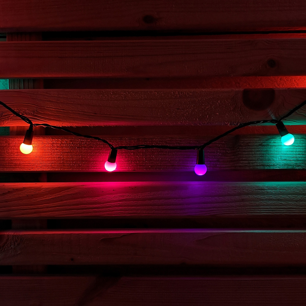 Samuel Alexander 100 Rainbow LED Pearl Berry Multi-Function Green String Light 10m Image 3