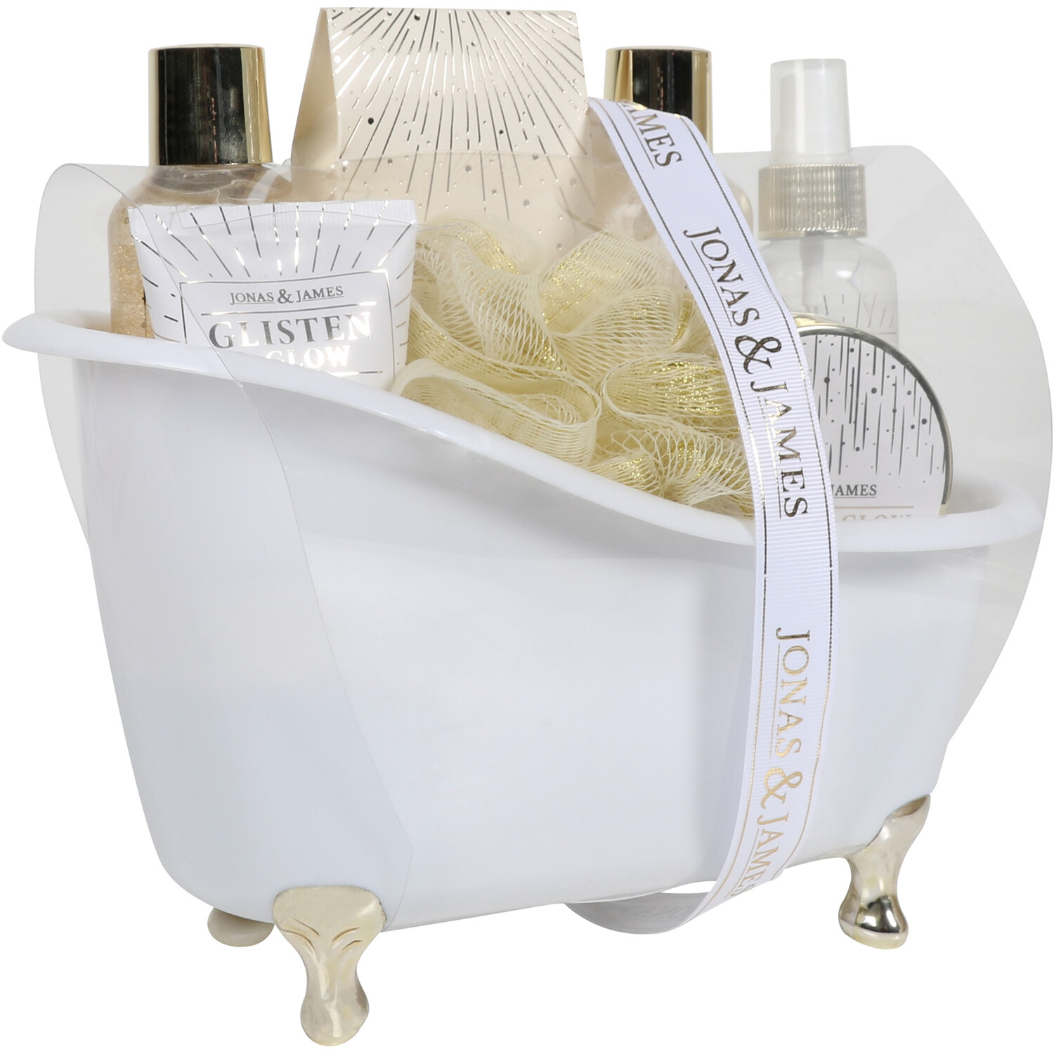 Glisten & Glow Bath Gift Set - White Image 5
