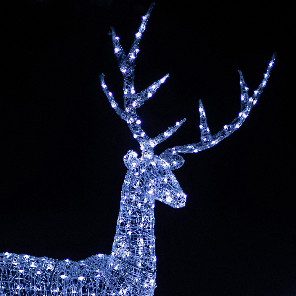 The Christmas Centre 350 LED Soft Acrylic Light-Up Grand Stag Reindeer 6.5ft Image 4