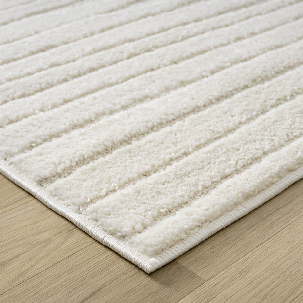 Desire Rugs Aya Cream Embossed Lines Rug 120 x 170cm Image 6