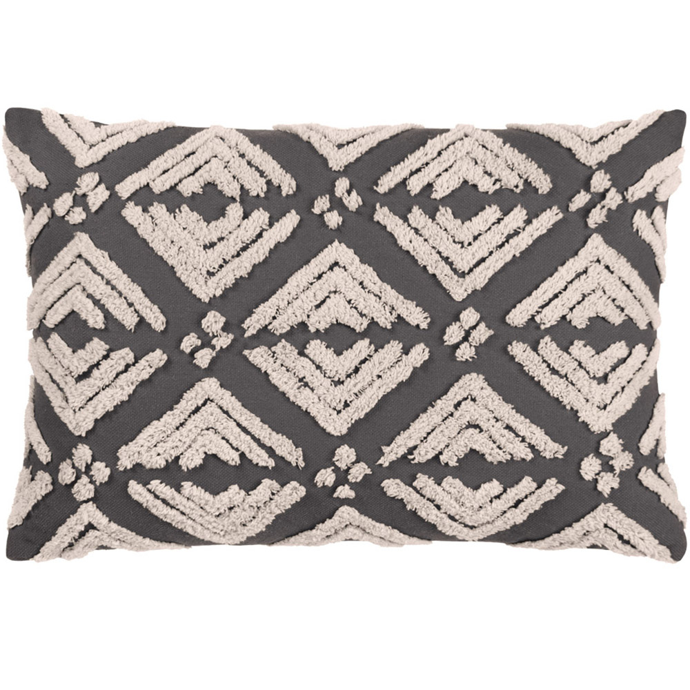 Yard Taya Grey Tufted Cushion Image 1