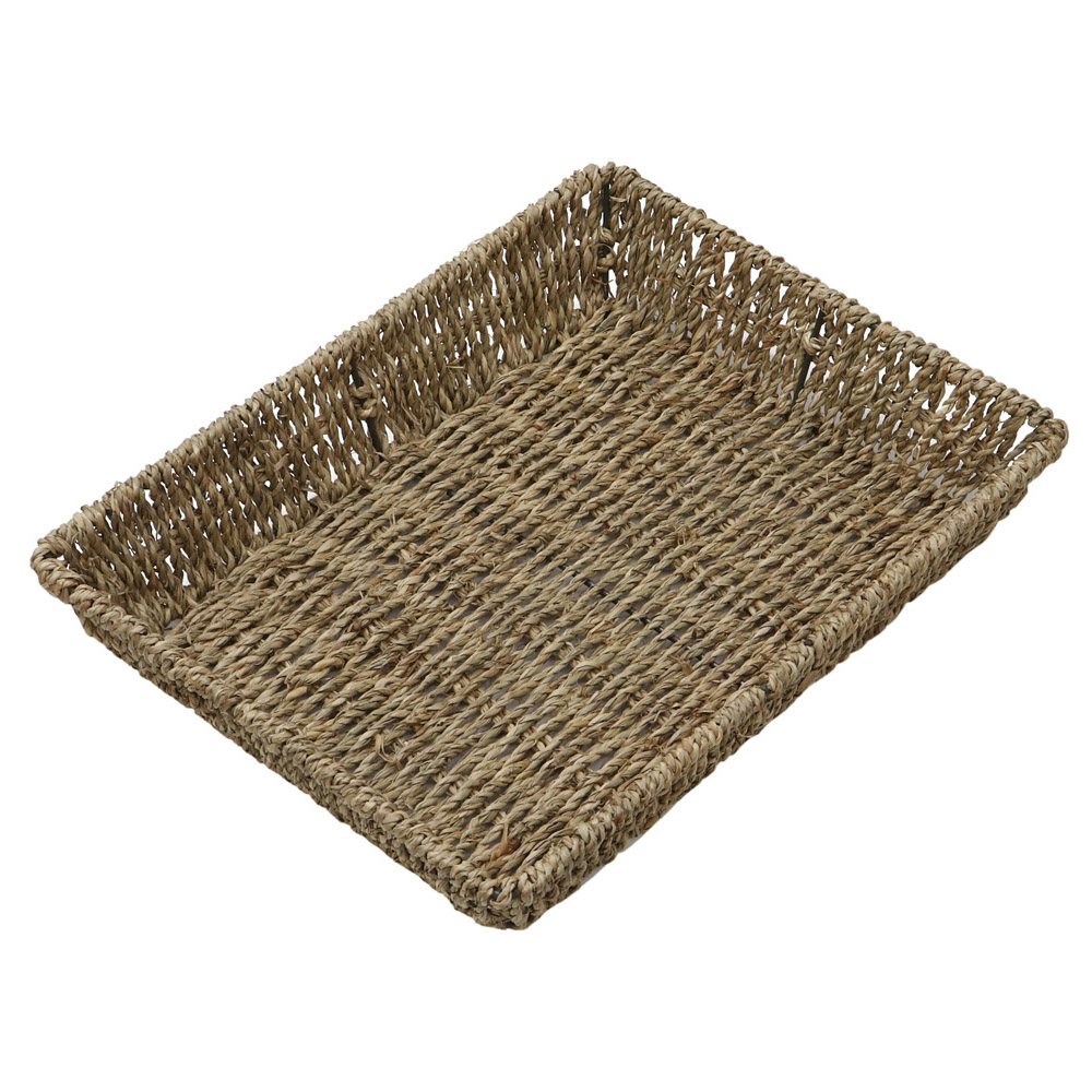 JVL Seagrass Rectangular Storage Tray 2 Pack Image 5