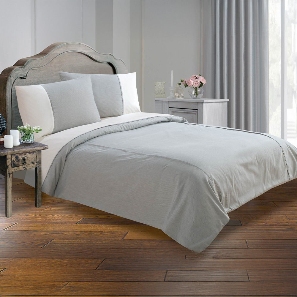 Sweet Dreams Lincoln Single Black Stripes Duvet Set Image 1