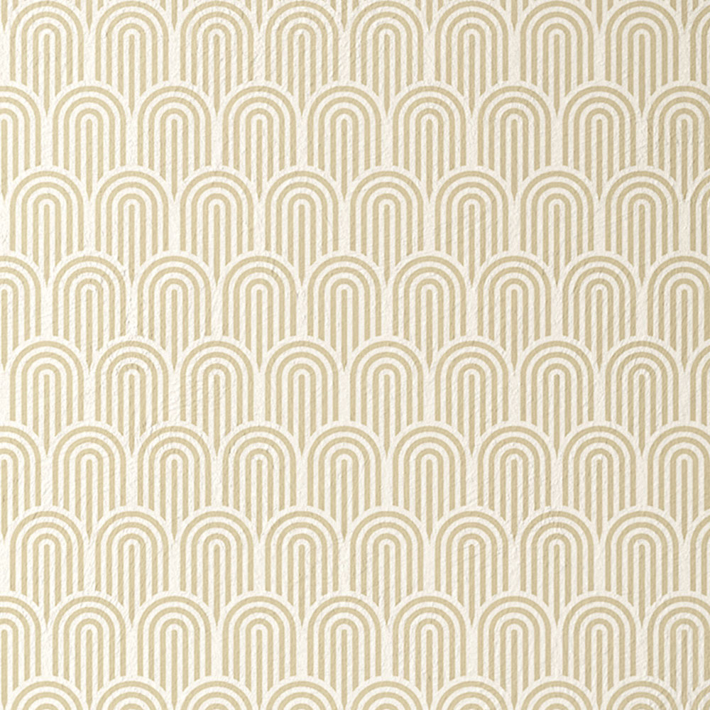 Hoopla Walls Retro Arch Cream Non Woven Wallpaper Image 1